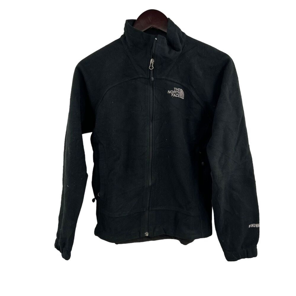 North Face Black Full Zip Windwall‎ Jacket